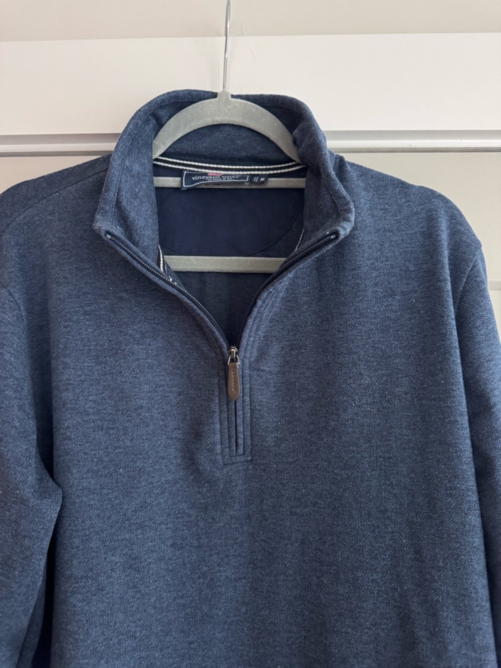 Vineyard Vines Men's Dark Navy Quarter-Zip Sweater